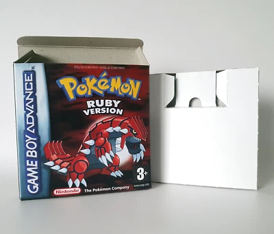 Pokemon Ruby UKV PAL Nintendo Game Boy Advance Empty replacement Box and Tray - Image 1 of 4