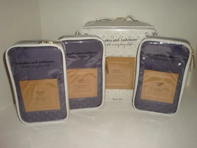 Cupcakes and Cashmere Block Print Floral King Duvet Cover + 3 Euro Shams Set - Image 1 of 4