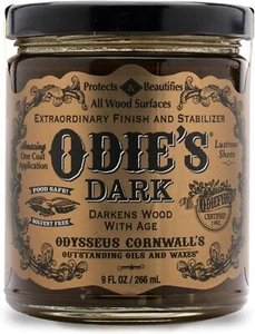 ODIE'S Dark Finish and Stabilizer for Wood Darkens with Age 9oz Non-Toxic - Picture 1 of 5