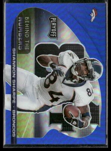 2021 Panini Playoff #BTN-SSH Shannon Sharpe Behind the Numbers Blue - Picture 1 of 2