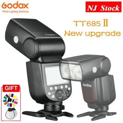 US Godox TT685II-C 2.4G HSS TTL 1/8000s Speedlite Flash Light Fr Canon+Carry Bag - Image 1 of 4