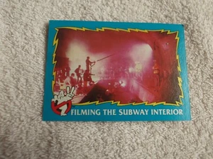 Columbia - Ghostbusters II "FILMING THE SUBWAY INTERIOR" #84 Trading Card - 1989 - Picture 1 of 2
