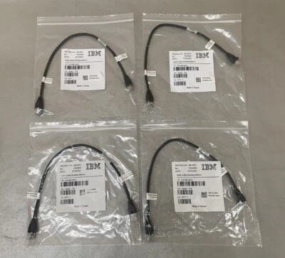 (Lote de 4) Cable Ethernet IBM 86Y4972 Cat5e blindado 1 GbE 400 mm (15" ea) Foto 1 de 4