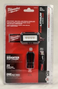 MILWAUKEE RECHARGEABLE HEADLAMP-Low-Profile Headlamp is powered by REDLITHIUM - Picture 1 of 3