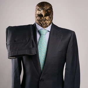 NWT $7450 CESARE ATTOLINI Wool 120'S CHECK Semi-Lined Suit Blue 40US/50IT LONG - Picture 1 of 24