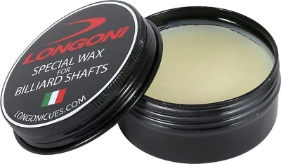 LONGONI Special WAX for Wooden Billiard Pool Cue Shafts New formula 1 oz