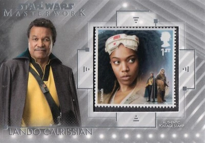 Star Wars Masterwork 2020, Lando Calrissian Stamp Relic Card SC-LJ - Image 1 of 2