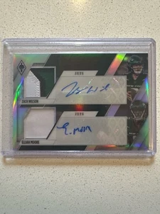 Zach Wilson and Elijah Moore Dual Patch Autographs 08/25 2021 Panini Phoenix - Bild 1 von 2