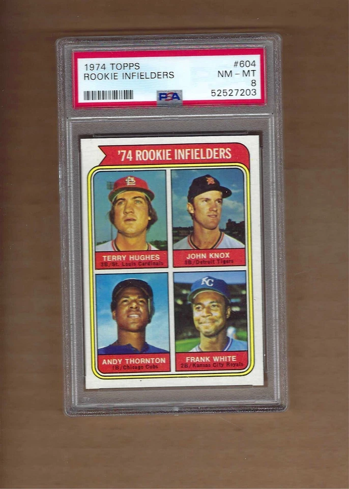 1974 TOPPS ROOKIE INFIELDERS # 604 PSA 8 - Imagem 1 de 1