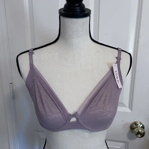 Soma 32D Holunder ungefüttert Spitze perfekte Abdeckung BH NEU mit Etikett - Bild 1 von 7