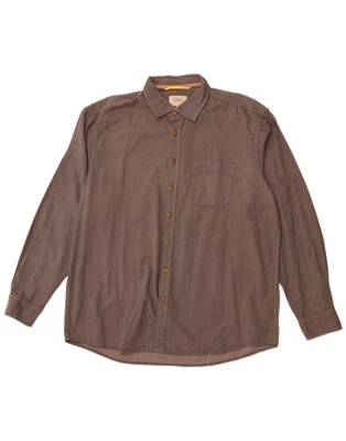 CAMEL ACTIVE Mens Regular Fit Shirt XL Grey Geometric Cotton DG27 - Image 1 of 3