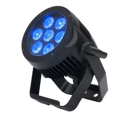 American DJ ADJ 7P HEX IP Outdoor IP65 RGBAW+UV LED DMX Metal Par Wash Up-Light - Image 1 of 4