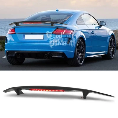 52'' Matte Rear Trunk Spoiler Tail Wing with Brake Light For Audi TT TTS TTRS 8J - Image 1 of 4
