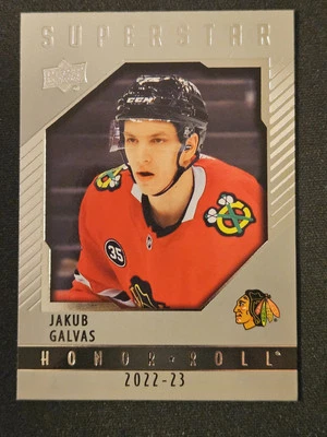 22-23 Upper Deck Jakub Galvas Rookie Honor Roll 🚨🚨🚨 Chicago Blackhawks  - Image 1 of 2