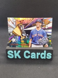2022 Topps Stadium Club Chrome Trophy Hunters Insert Jacob DeGrom RL-28 Mets - Bild 1 von 1