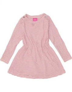 JOULES Baby Mädchen A-Linien Kleid 18-24 Monate rosa gestreift Baumwolle - Bild 1 von 3
