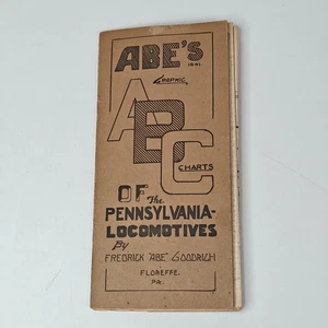 Abe's ABC Charts of Pennsylvania Locomotives 1941 Diagrams Drawings Original - Picture 1 of 7