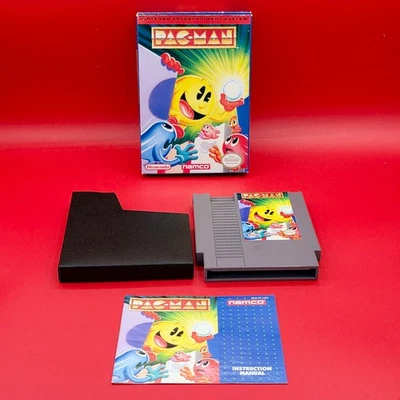 Pac-Man (Nintendo, NES 1993) Complete in Box CIB NAMCO Version RARE! - Image 1 of 4