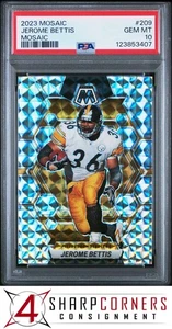 Panini Mosaic Prizm #209 Jerome Bettis Hof Pop 3 2023 PSA 10 - Imagen 1 de 2