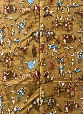 Benartex The Circus Fabric - COTTON - 2.5 Yards VINTAGE - Image 1 of 3