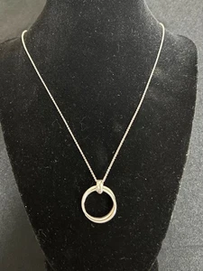 Authentischer Tiffany & Co Paloma Picasso Doppelring Sterlingsilber Halskette - Bild 1 von 9