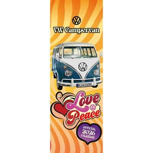2026 VW Campervan Slim Calendar Wall Hang Month View Volkswagen Official Product - Picture 1 of 7