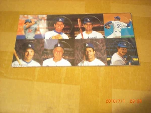 L.A.DODGERS POGS STILL ON CARD INTACT - Picture 1 of 1