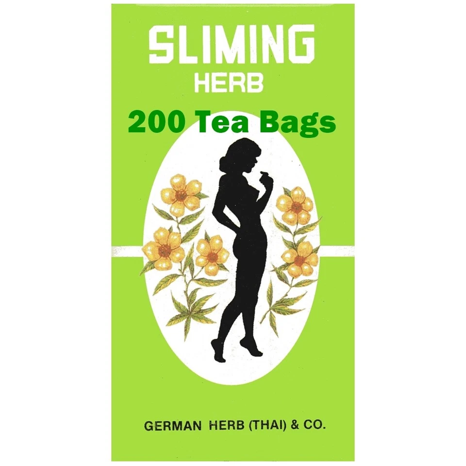 4 cajas 200 bolsas de té adelgazantes alemanas adelgazantes laxante natural para perder peso Foto 1 de 1