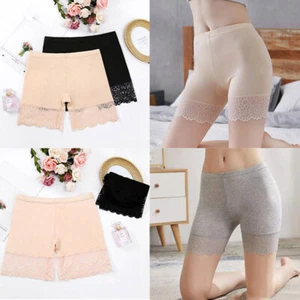 Ladies Safety Shorts Anti-Chafing Boxer Cotton Long Leg Underwear Women Knickers - Picture 1 of 16