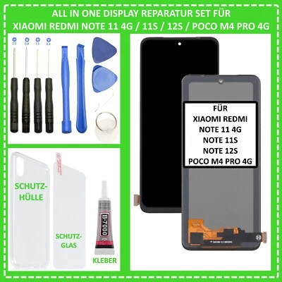 Display für Xiaomi Redmi Note 11 4G / 11S / 12S / Poco M4 Pro 4G LCD TouchScreen - Bild 1 von 4