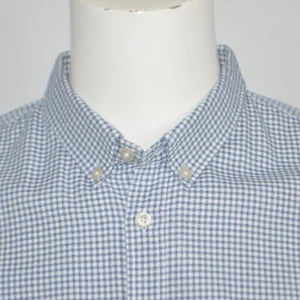 HUGO BOSS Slim Fit 'EdipoE' 100% Cotton Blue Check Long Sleeve Casual Shirt XL - Picture 1 of 5