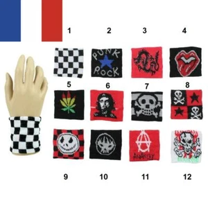 Bracelet éponge rasta,anarchy ,punk ,rock etc... au choix - Picture 1 of 1