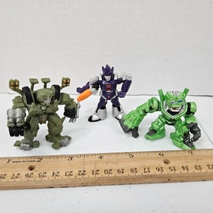 LOT Playskool ROBOT HEORES Transformers BRAWL SKIDS GALVATRON Figures - Picture 1 of 4