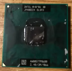 Intel Core 2 Duo P8600 2.4GHz Dual-Core (AW80577P8600) Processor SLGFD - Picture 1 of 2