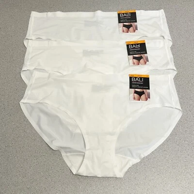 Bali Easylite Hipster Panty L 7 LARGE 3 Pack Panties DFEL63 Seamless NEW - Image 1 of 4