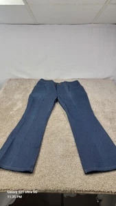 Vintage Maverick Bell Bottom Jeans 38x30 USA Blue 70s Flared Cuffed WESTERN NWOT - Picture 1 of 14