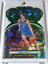 2022 Panini Crown Royale Josh Giddey #93 GREEN CRYSTAL /21 Die Cut - Rare