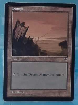 魔法 Magic Vintage - Sumpf / Swamp (V.1) - Basic Land - Sturmwind DE/NM - Bild 1 von 2