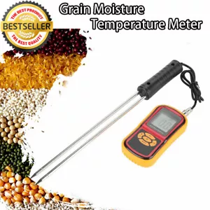 GM640 LCD Digital Getreide Mais Reis Feuchtigkeit Messgerät Feuchtemesser Tester - Bild 1 von 7