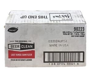Beer Clean 90223 Last Rinse Sanitizer For Bar And Restaurant Glassware 98 Pack - Picture 1 of 4