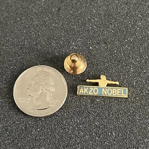 AKZO NOBEL Coating Company Employee Gold Tone Pin Pinback #43884 - Picture 1 of 2