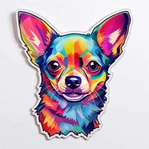 XXXL 30X30 cm Autoaufkleber Sticker Chihuahua Aufkleber - Bild 1 von 1