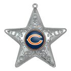 Topperscot NFL Chicago Bears Silver Star Ornament