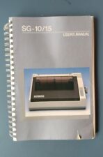 user's manual for the SG-10/15 Star printer