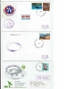 Apollo 14 Feb 1971 Space 3 Covers Tracking Station: Carnarvon AUSTRALIA !! - Picture 1 of 3