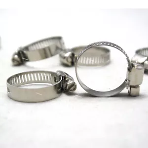 5x 19-29mm Stainless Steel Single Ear Clip Hose Clamps Crimping Hose Clamp - Bild 1 von 5