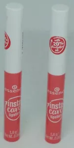 2 Essence Insta-Care Lipsticks Lipcolor With 20% Shea Butter Oil BABE POWDER #04 - Picture 1 of 2