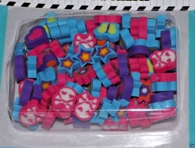 Mini Gomas de Borrar Suministros Escolares Favores de Fiesta Maestro Recompensa Calavera Estrella Flor 100p Foto 1 de 2