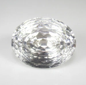 22.96 Ct Natural Colorless Quartz Loupe Clean Special Oval Cut,Brazil-A1567 - Picture 1 of 2