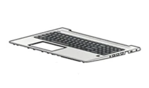 HP L45090-B31, Gehäuse-Unterteil+Tastatur, Holländisch, Tastatur mit Hintergrund - Bild 1 von 1